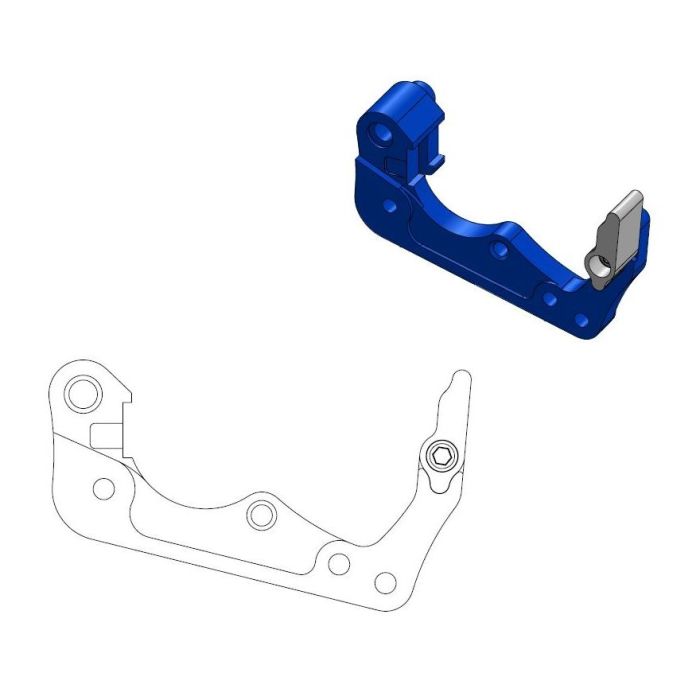 MMT Adapter HVA: Factory front 260mm Blue