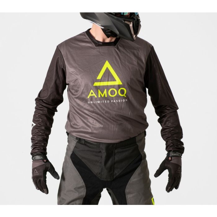 Amoq Ascent Comp Jersey Grey/Black/HiVis