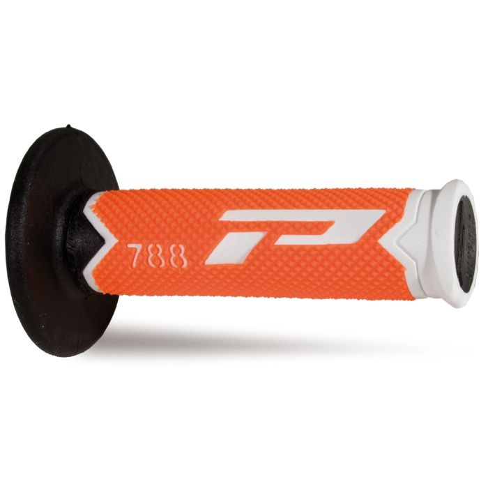 Progrip 788 Triple Density Grips - White/FluoOrange/Black