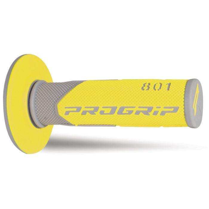 Progrip 801 Double Density Grips - Grey/Yellow