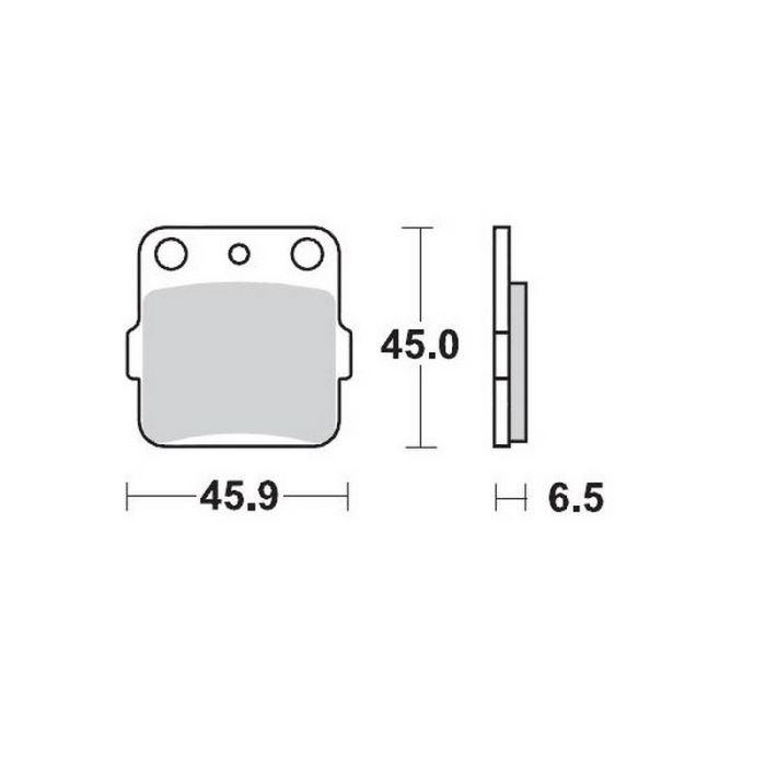 MMT Nitro Brake Pad Front CR80/85 87-.. Rear YZ85/YZ65