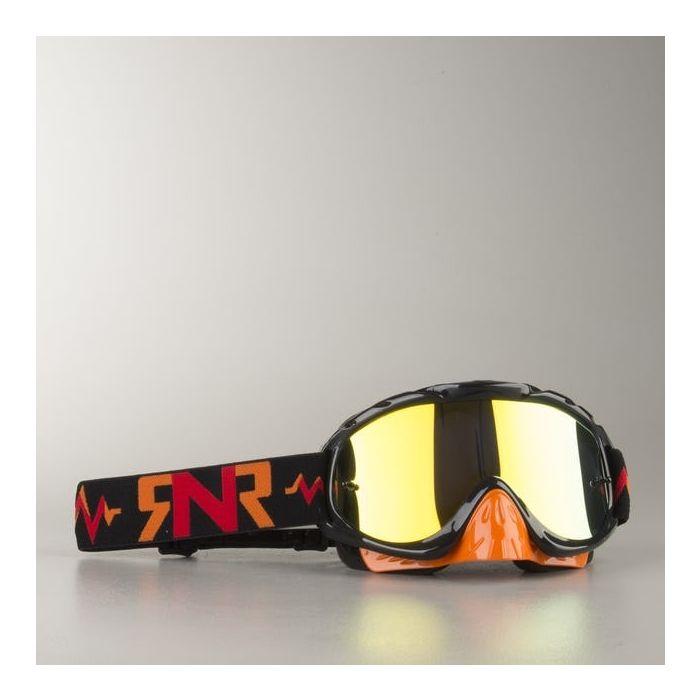 RipNRoll Goggle Hybrid Black/Orange + Mirror Lens 