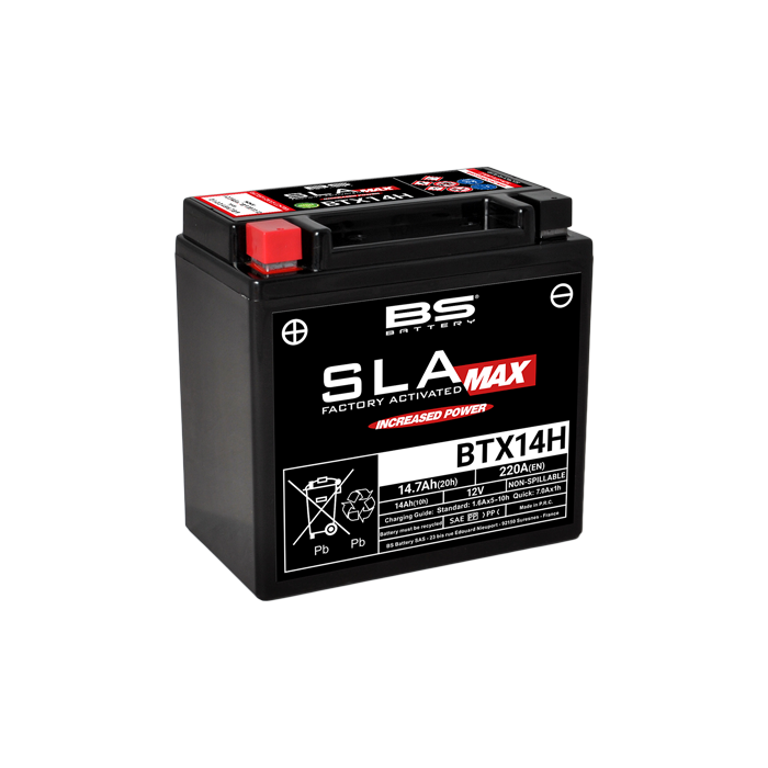 BS Battery  BTX14H (FA) SLA MAX - Sealed & Activat