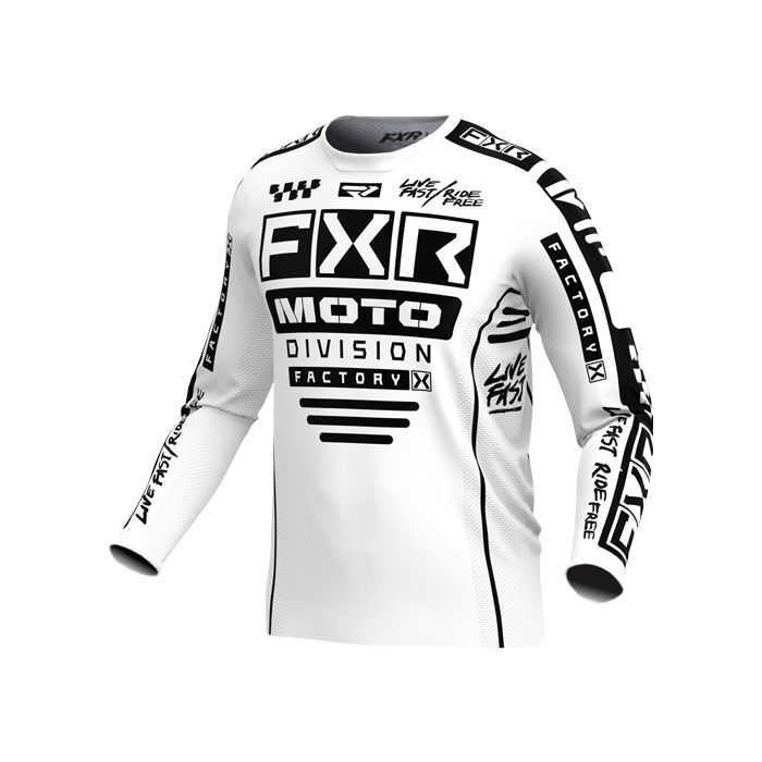 FXR Podium Glad. Mx Jersey 24 Wh/BK