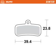 MMT Brake Pad Bicycle - Shimano D Type - Sinter 54