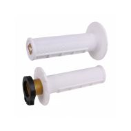 ODI Half-Waffle MX Lock-On Grip Set - White(Soft)