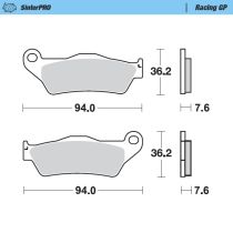 MMT Brake Pad Front KTM/TM/HVA/Vertemati Race