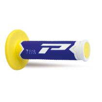 Progrip 788 Triple Density Grips - White/Blue/Yellow